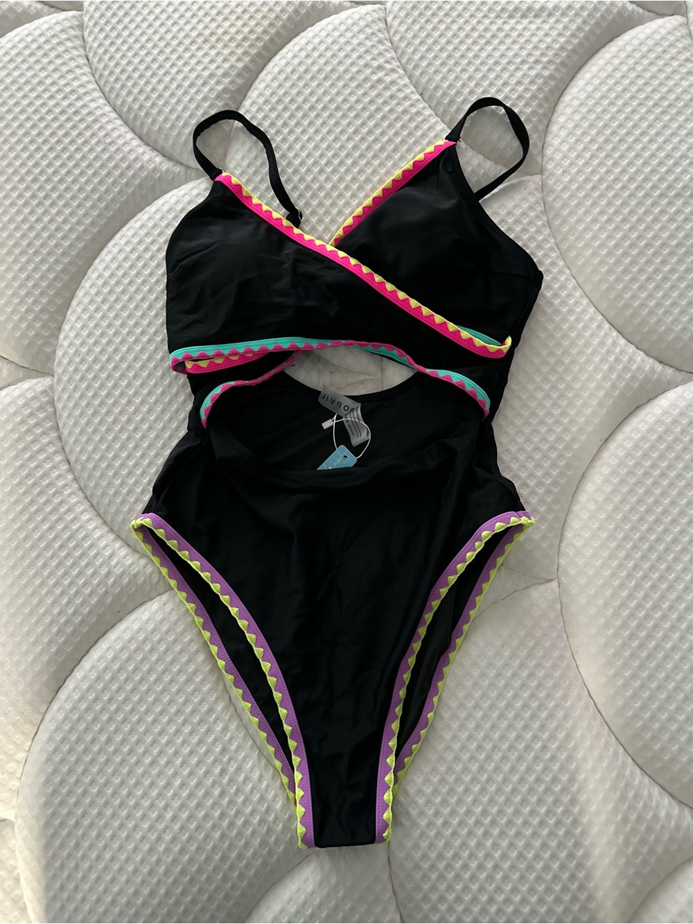 Popvil Solid Color Clam Shell Nylon Sxy One Pieces